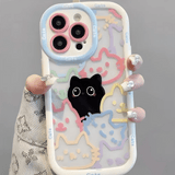 Cut Cat Aninal Phone Case For iPhone 13 Funda iPhone 15 11 16 14 17 Pro Max Air 12 7 8 Plus SE 2020 17promax Silicone Soft Cover - AKM CASE｜iPhone Case & Accesories Worldwide