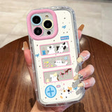 Cut Cat Aninal Phone Case For iPhone 13 Funda iPhone 15 11 16 14 17 Pro Max Air 12 7 8 Plus SE 2020 17promax Silicone Soft Cover - AKM CASE｜iPhone Case & Accesories Worldwide