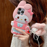 Cute 3D Cartoon Phone Case Soft Silicone Matte Cover Melody - AKM CASE｜iPhone Case & Accesories Worldwide
