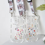 Cute Cartoon Flowers Bear Crossbody Phone Case for iPhone - AKM CASE｜iPhone Case & Accesories Worldwide