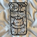Cute Cartoon Flowers Bear Crossbody Phone Case for iPhone - AKM CASE｜iPhone Case & Accesories Worldwide