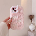 Cute Embroidered Bow Plush Phone Case for Girls - AKM CASE｜iPhone Case & Accesories Worldwide