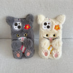 Cute Flower Cat Plush Phone Case - AKM CASE｜iPhone Case & Accesories Worldwide