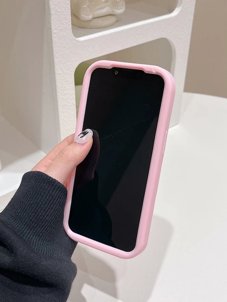 Cute Pig Telescopic Bracket iPhone Case - KASONPAI 3D Silicone Stand Cover - AKM CASE｜iPhone Case & Accesories Worldwide