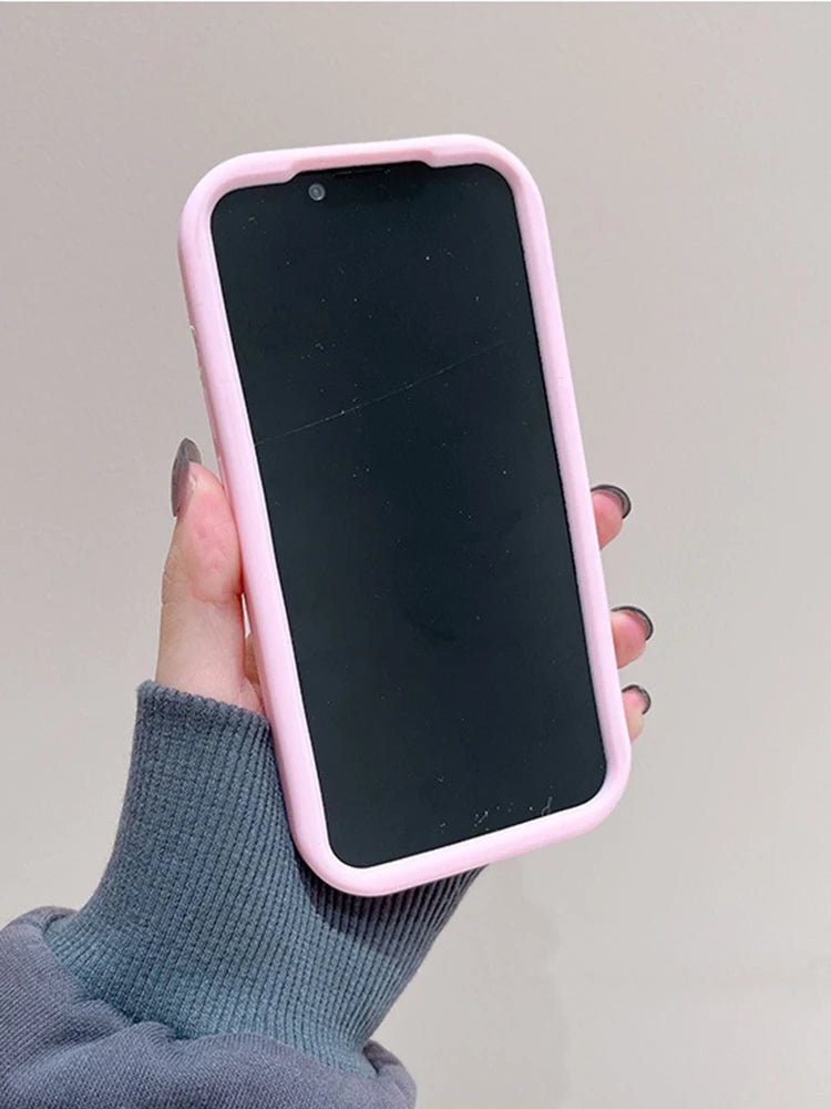 Cute Pig Telescopic Bracket iPhone Case - KASONPAI 3D Silicone Stand Cover - AKM CASE｜iPhone Case & Accesories Worldwide