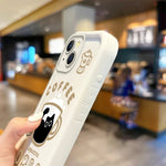 Cute Popular Coffee Cat Cartoon Phone Case for iPhone 7 - 16 Pro, XR, X, XS Max - Non - Slip Silicone Cover - AKM CASE｜iPhone Case & Accesories Worldwide
