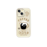 Cute Popular Coffee Cat Cartoon Phone Case for iPhone 7 - 16 Pro, XR, X, XS Max - Non - Slip Silicone Cover - AKM CASE｜iPhone Case & Accesories Worldwide