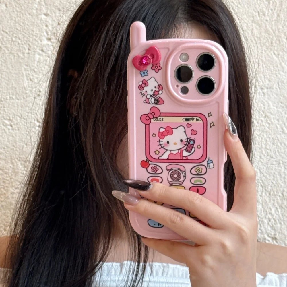 Cute Sanrio Hello Kitty Phone Case for iPhone 14 - 16 Pro Max - 3D Shockproof Cover - AKM CASE｜iPhone Case & Accesories Worldwide