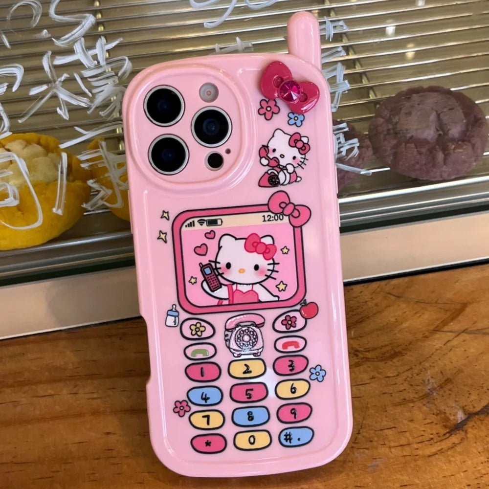 Cute Sanrio Hello Kitty Phone Case for iPhone 14 - 16 Pro Max - 3D Shockproof Cover - AKM CASE｜iPhone Case & Accesories Worldwide
