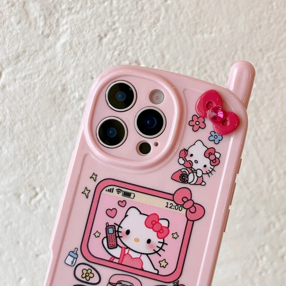 Cute Sanrio Hello Kitty Phone Case for iPhone 14 - 16 Pro Max - 3D Shockproof Cover - AKM CASE｜iPhone Case & Accesories Worldwide