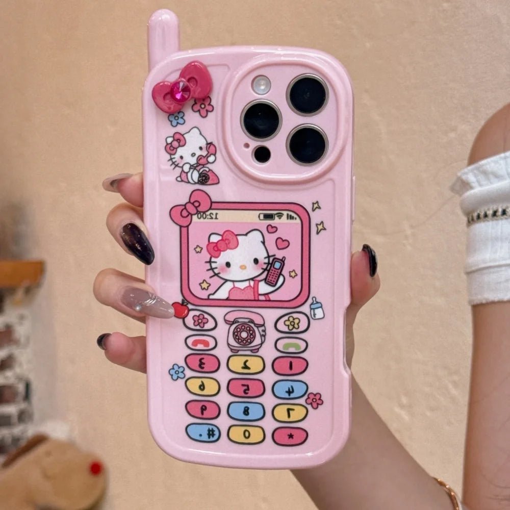 Cute Sanrio Hello Kitty Phone Case for iPhone 14 - 16 Pro Max - 3D Shockproof Cover - AKM CASE｜iPhone Case & Accesories Worldwide