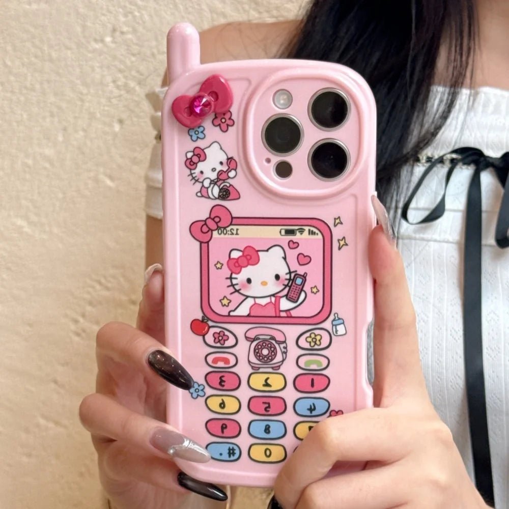 Cute Sanrio Hello Kitty Phone Case for iPhone 14 - 16 Pro Max - 3D Shockproof Cover - AKM CASE｜iPhone Case & Accesories Worldwide