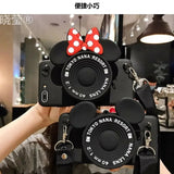 Disney Camera Wallet Case With Rope - AKM CASE｜iPhone Case & Accesories Worldwide
