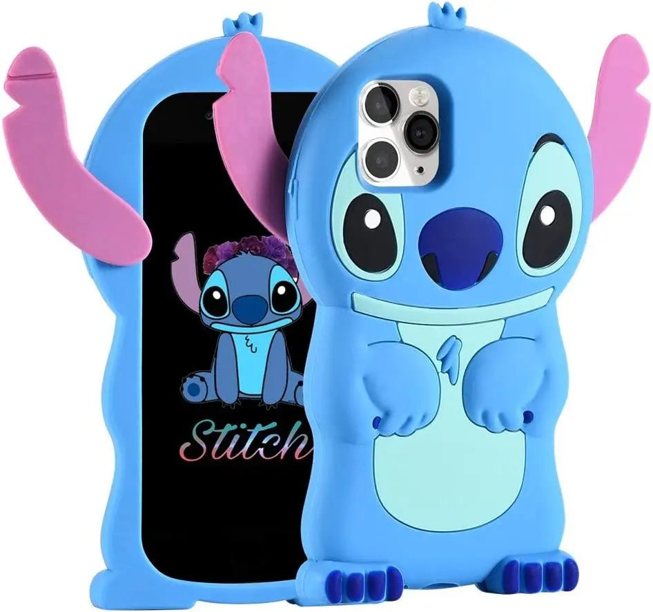 Ears Can Move Stitch Case Soft Silicone Soft Case - AKM CASE｜iPhone Case & Accesories Worldwide