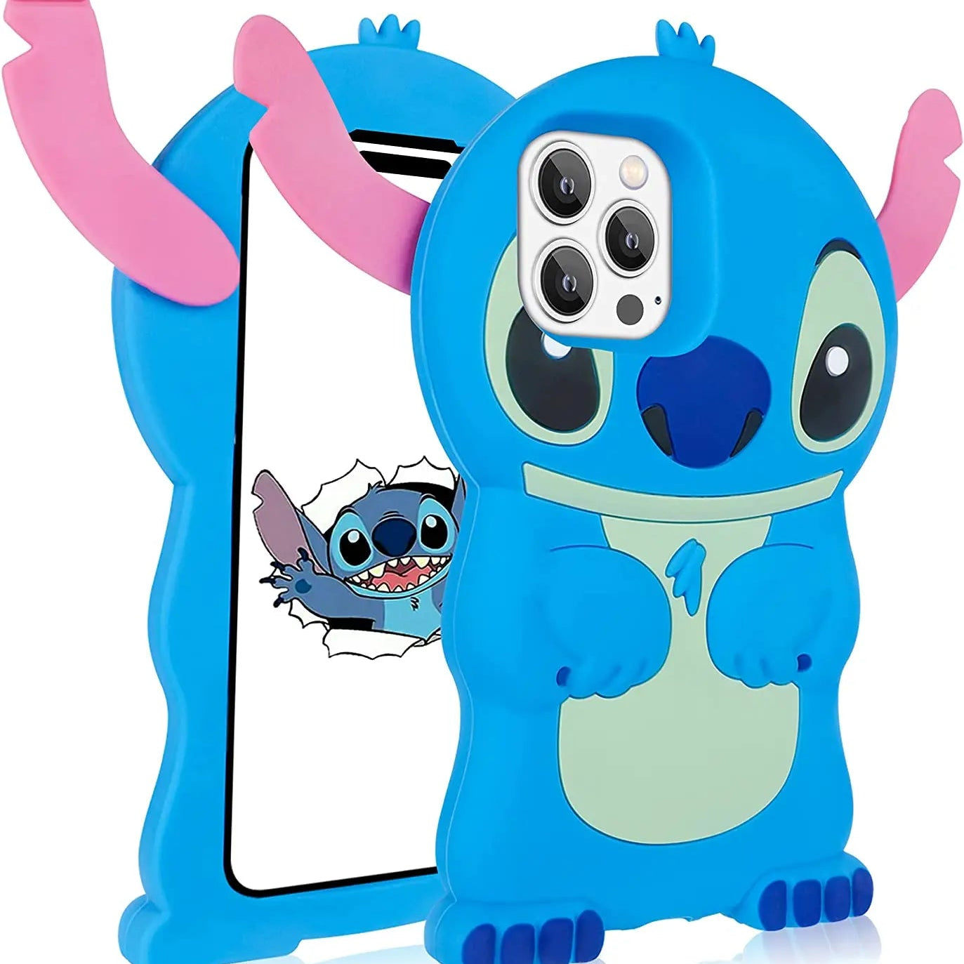 Ears Can Move Stitch Case Soft Silicone Soft Case - AKM CASE｜iPhone Case & Accesories Worldwide