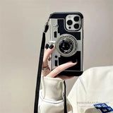Emily in Paris Vintage Camera Design iPhone Case with Lanyard - Fits iPhone X - 16 Pro Max - AKM CASE｜iPhone Case & Accesories Worldwide