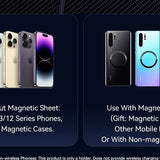 Essager Magnetic Car Phone Holder 15W Wireless Charger Stand Car Mount Charger for Magsafe LED Light - AKM CASE｜iPhone Case & Accesories Worldwide
