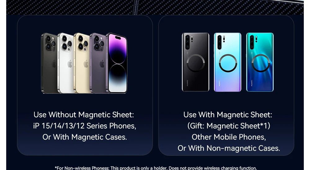 Essager Magnetic Car Phone Holder 15W Wireless Charger Stand Car Mount Charger for Magsafe LED Light - AKM CASE｜iPhone Case & Accesories Worldwide