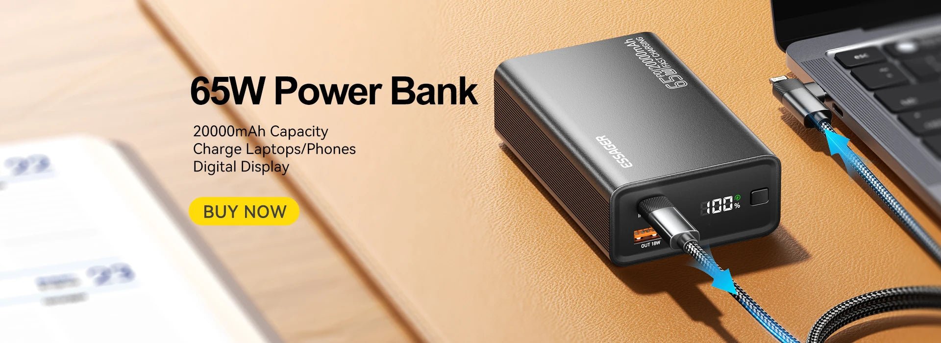 Essager Thin Wireless Power Bank Magnetic 20W 5000mAh Portable Fast Charging External Battery for Magsafe For iPhone - AKM CASE｜iPhone Case & Accesories Worldwide