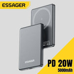 Essager Thin Wireless Power Bank Magnetic 20W 5000mAh Portable Fast Charging External Battery for Magsafe For iPhone - AKM CASE｜iPhone Case & Accesories Worldwide