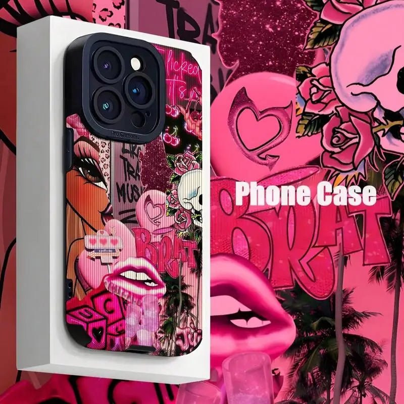 Fashion Graffiti Pattern Phone Case Shockproof Phone Cases Compatible with IPhone - AKM CASE｜iPhone Case & Accesories Worldwide