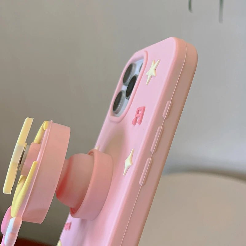 Fashion Moon Star Magic Wand iPhone Case - KASONPAI Silicone Stand Cover - AKM CASE｜iPhone Case & Accesories Worldwide