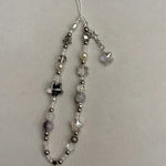Fashion Silver Star Pearl Beaded Pendant Phone Strap Charm - AKM CASE｜iPhone Case & Accesories Worldwide