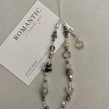 Fashion Silver Star Pearl Beaded Pendant Phone Strap Charm - AKM CASE｜iPhone Case & Accesories Worldwide