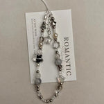 Fashion Silver Star Pearl Beaded Pendant Phone Strap Charm - AKM CASE｜iPhone Case & Accesories Worldwide