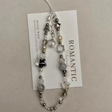 Fashion Silver Star Pearl Beaded Pendant Phone Strap Charm - AKM CASE｜iPhone Case & Accesories Worldwide