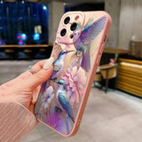 Flower Floral Bird Matte Phone Case Soft Shockproof Cover - AKM CASE｜iPhone Case & Accesories Worldwide