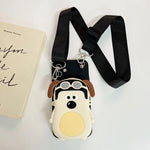 For Apple 16promax phone case iPhone15/13/14 three - dimensional funny puppy purse Crossbody strap - AKM CASE｜iPhone Case & Accesories Worldwide