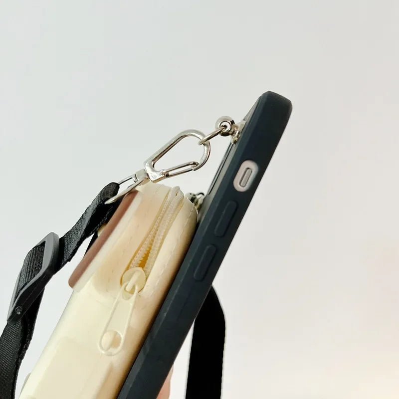 For Apple 16promax phone case iPhone15/13/14 three - dimensional funny puppy purse Crossbody strap - AKM CASE｜iPhone Case & Accesories Worldwide