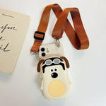 For Apple 16promax phone case iPhone15/13/14 three - dimensional funny puppy purse Crossbody strap - AKM CASE｜iPhone Case & Accesories Worldwide