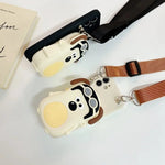 For Apple 16promax phone case iPhone15/13/14 three - dimensional funny puppy purse Crossbody strap - AKM CASE｜iPhone Case & Accesories Worldwide