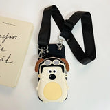 For Apple 16promax phone case iPhone15/13/14 three - dimensional funny puppy purse Crossbody strap - AKM CASE｜iPhone Case & Accesories Worldwide
