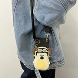 For Apple 16promax phone case iPhone15/13/14 three - dimensional funny puppy purse Crossbody strap - AKM CASE｜iPhone Case & Accesories Worldwide