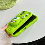 Funny Cartoon Monsters Cover With Stand Holder Soft Silicone Case for iPhone 16 15 14 13 12 Pro Max - AKM CASE｜iPhone Case & Accesories Worldwide
