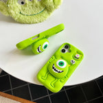 Funny Cartoon Monsters Cover With Stand Holder Soft Silicone Case for iPhone 16 15 14 13 12 Pro Max - AKM CASE｜iPhone Case & Accesories Worldwide