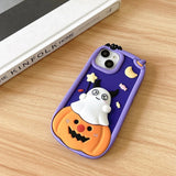 Halloween Pumpkin Ghost Soft Silicone Case Cover - AKM CASE｜iPhone Case & Accesories Worldwide