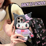 Handbag Hello Kitty Kuromi Silicone Soft Cover Case - AKM CASE｜iPhone Case & Accesories Worldwide