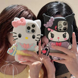 Handbag Hello Kitty Kuromi Silicone Soft Cover Case - AKM CASE｜iPhone Case & Accesories Worldwide