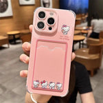 Hello Kitty Clear Case with Wallet for iPhone 16/15/14/13/12/11 - AKM CASE｜iPhone Case & Accesories Worldwide