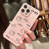 Hello Kitty Clear Case with Wallet for iPhone 16/15/14/13/12/11 - AKM CASE｜iPhone Case & Accesories Worldwide
