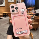 Hello Kitty Clear Case with Wallet for iPhone 16/15/14/13/12/11 - AKM CASE｜iPhone Case & Accesories Worldwide