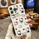 Hello Kitty Clear Case with Wallet for iPhone 16/15/14/13/12/11 - AKM CASE｜iPhone Case & Accesories Worldwide