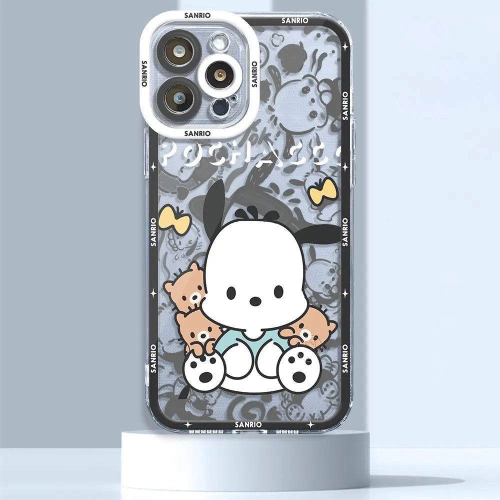 Hello Kitty Kuromi Melody Case for iPhone 15 14 Pro Max 13 12 11 XR XS X 8 7 6 6S Plus SE 2020 Clear Soft Fundas - AKM CASE｜iPhone Case & Accesories Worldwide