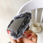 JAVY Plush Rabbit Cute Warm Phone Case Fur Cover Furry Fluffy - AKM CASE｜iPhone Case & Accesories Worldwide