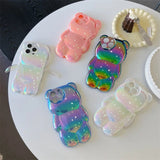 Kawaii 3D Bear Phone Case for iPhone 14/15/16 - Cute & Shockproof - AKM CASE｜iPhone Case & Accesories Worldwide