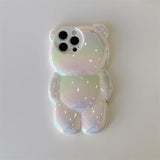 Kawaii 3D Bear Phone Case for iPhone 14/15/16 - Cute & Shockproof - AKM CASE｜iPhone Case & Accesories Worldwide